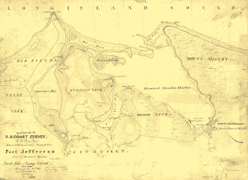 Map of Port Jefferson, © NOAA Central Library